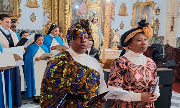 Toma de hábito en el Monasterio de las Concepcionista del Puerto de Santa María ( Cádiz)